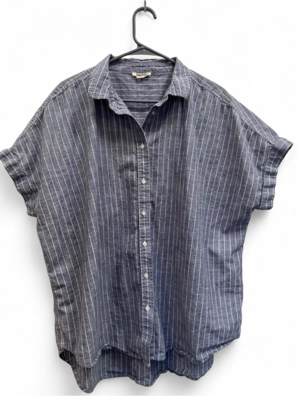 Goodthreads Blue Short-Sleeve Button-Down Shirt XXL